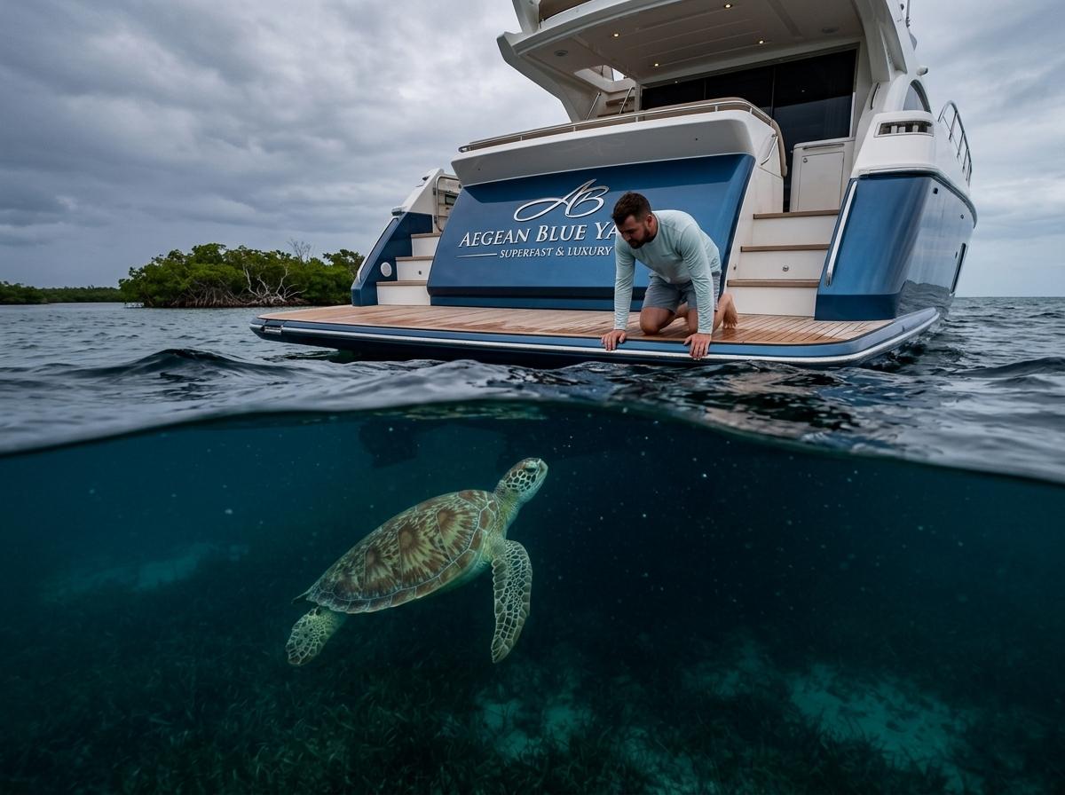 A luxury yacht in deep blue water — the vessels we survey