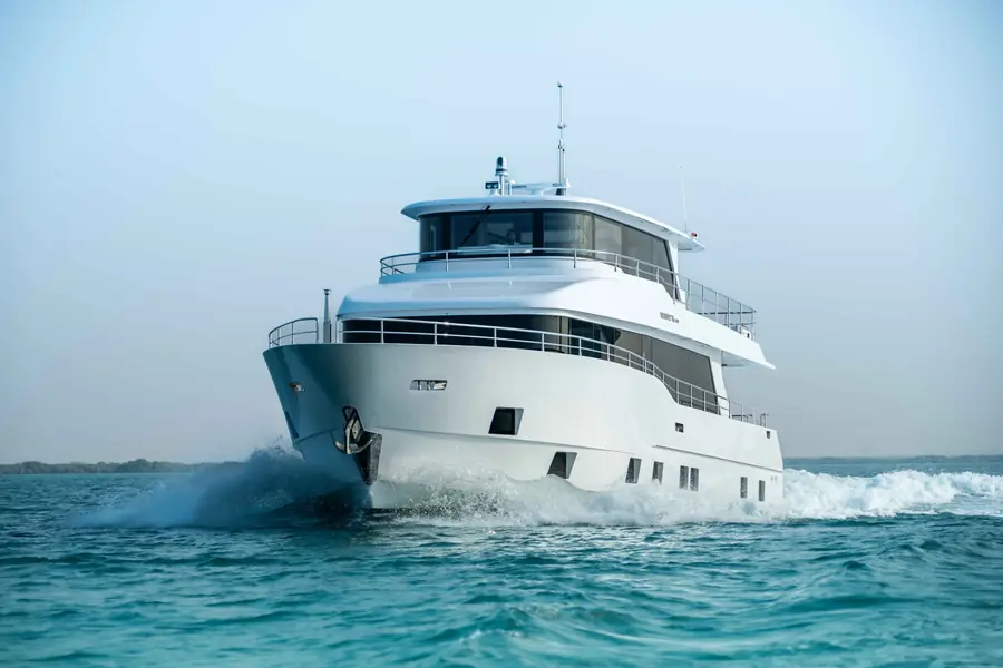 Yacht profile under survey
